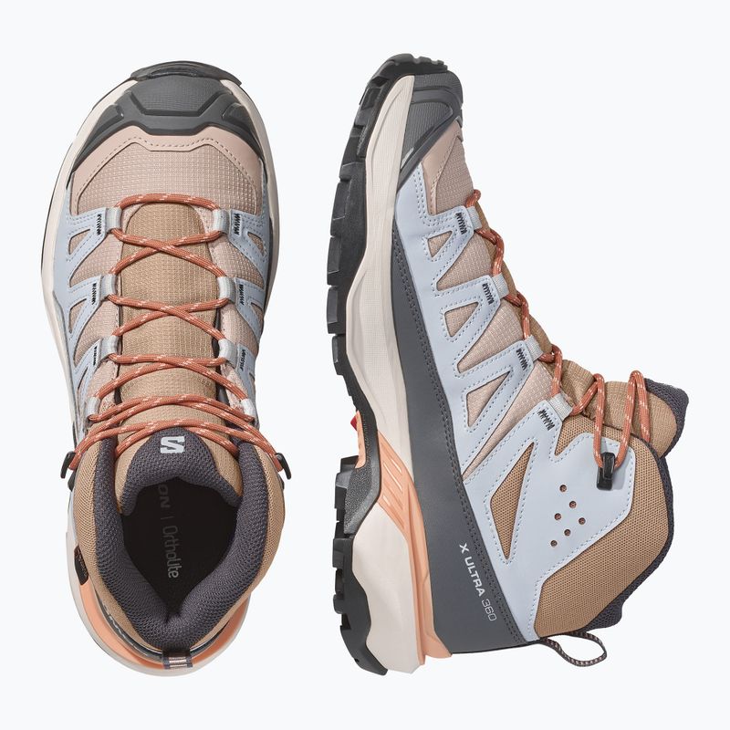 Încălțăminte de trekking pentru femei Salomon X Ultra 360 MID GTX oxford tan/pearl blue 6