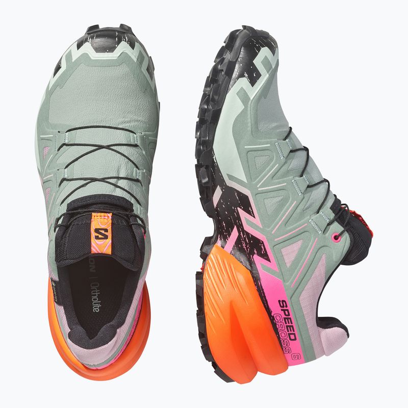 Încălțăminte de alergare pentru femei Salomon Speedcross 6 GTX Icon black/green milieu 4