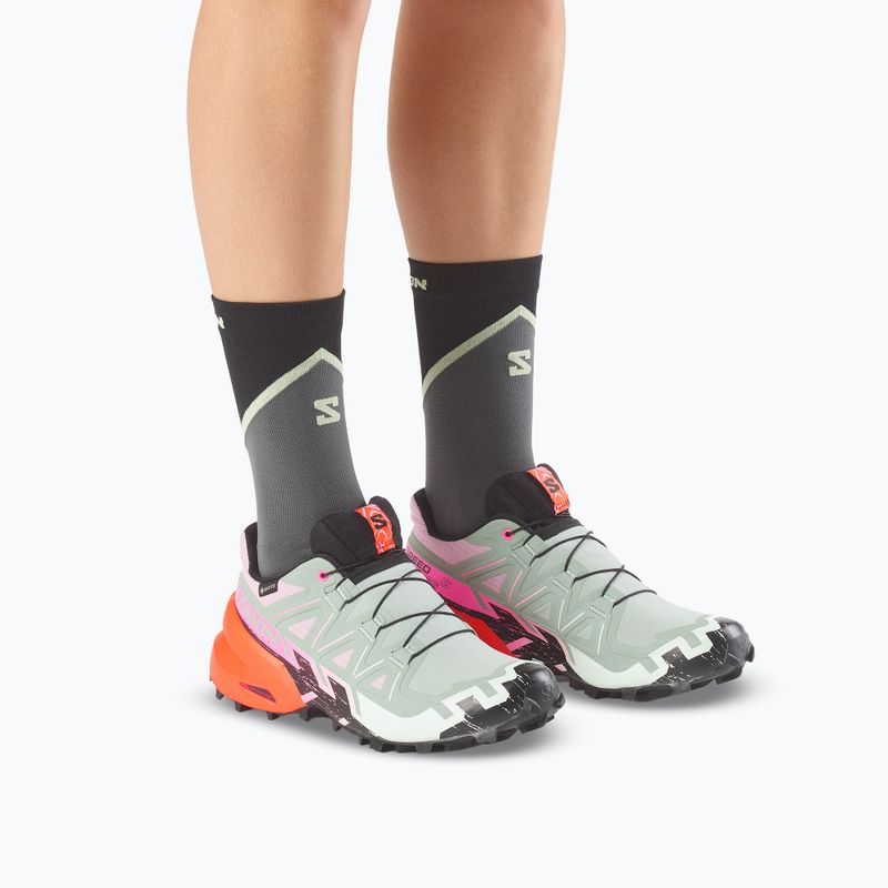 Încălțăminte de alergare pentru femei Salomon Speedcross 6 GTX Icon black/green milieu 6