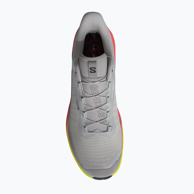 Încălțăminte de alergare pentru bărbați Salomon Genesis 2 gray violet/safety yellow 3