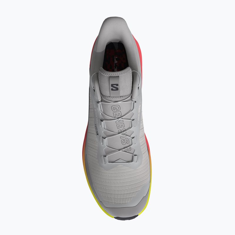 Încălțăminte de alergare pentru femei Salomon Genesis 2 gray violet/safety yellow 3