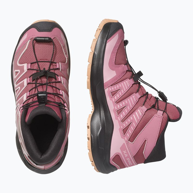Încălțăminte de drumeție pentru copii Salomon XA Pro Mid Waterproof nocturne/dusky orchid 3