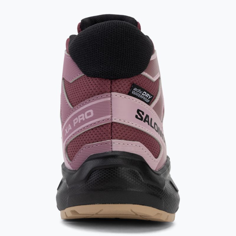 Încălțăminte de drumeție pentru copii Salomon XA Pro Mid Waterproof nocturne/dusky orchid 6