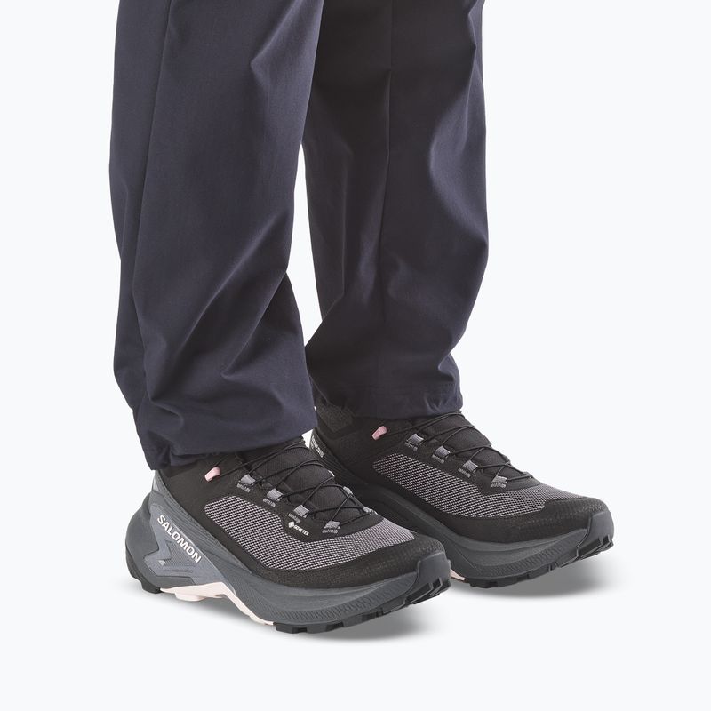 Încălțăminte de drumeție pentru femei Salomon Genesis Mid GTX black/dawn pink 5