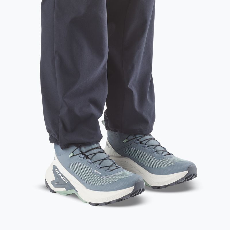 Încălțăminte de drumeție pentru femei Salomon Genesis Mid GTX grisaille/green milieu 5