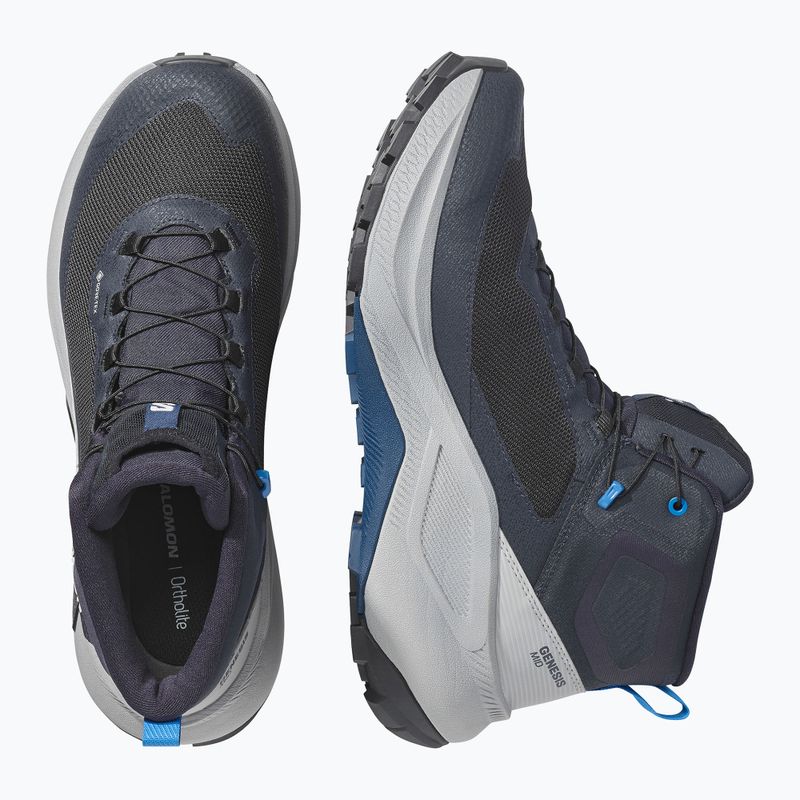 Încălțăminte de drumeție pentru bărbați Salomon Genesis Mid GTX dark navy/spellbound 3