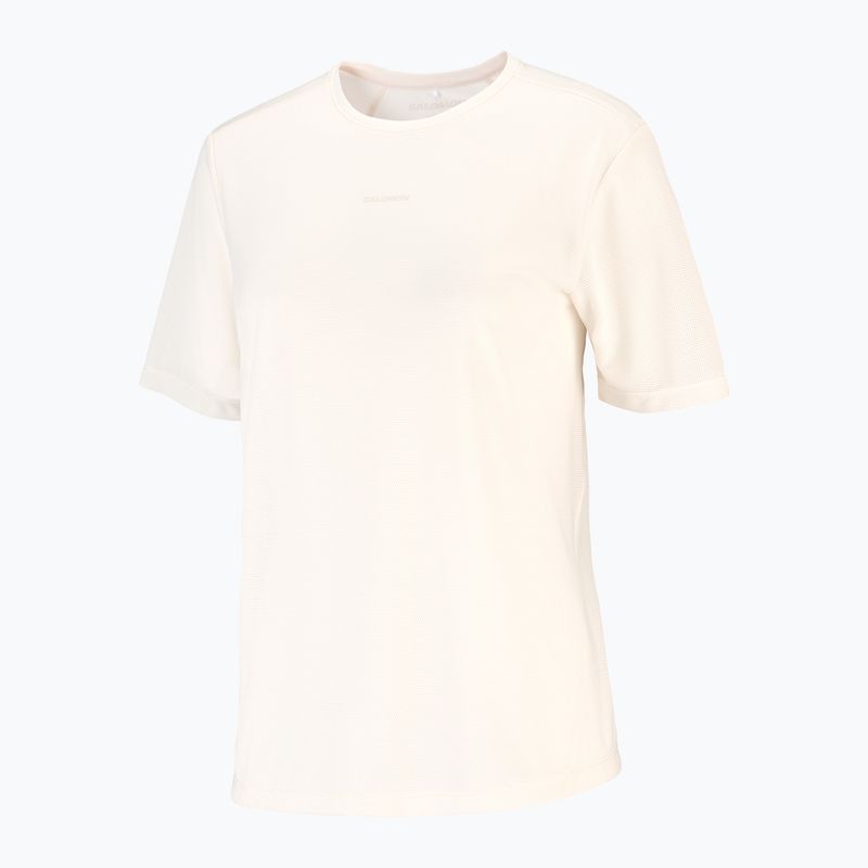 Tricou de alergare pentru femei Salomon Shakeout Core GFX SS Tee whisper white/pink frosting 5