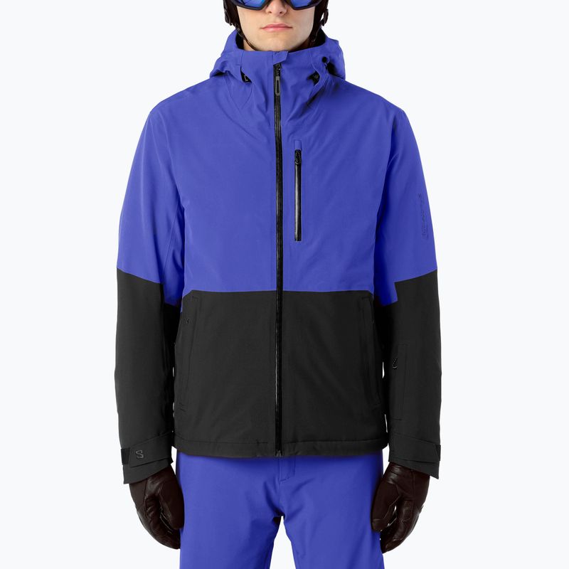 Geacă de schi pentru bărbați Salomon Highland clematis blue/deep black