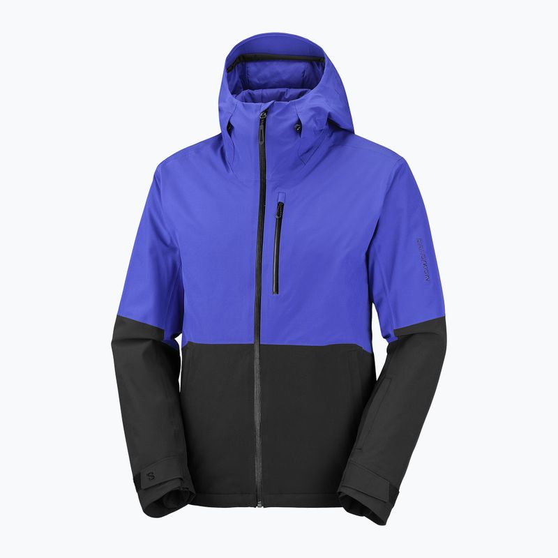 Geacă de schi pentru bărbați Salomon Highland clematis blue/deep black 7