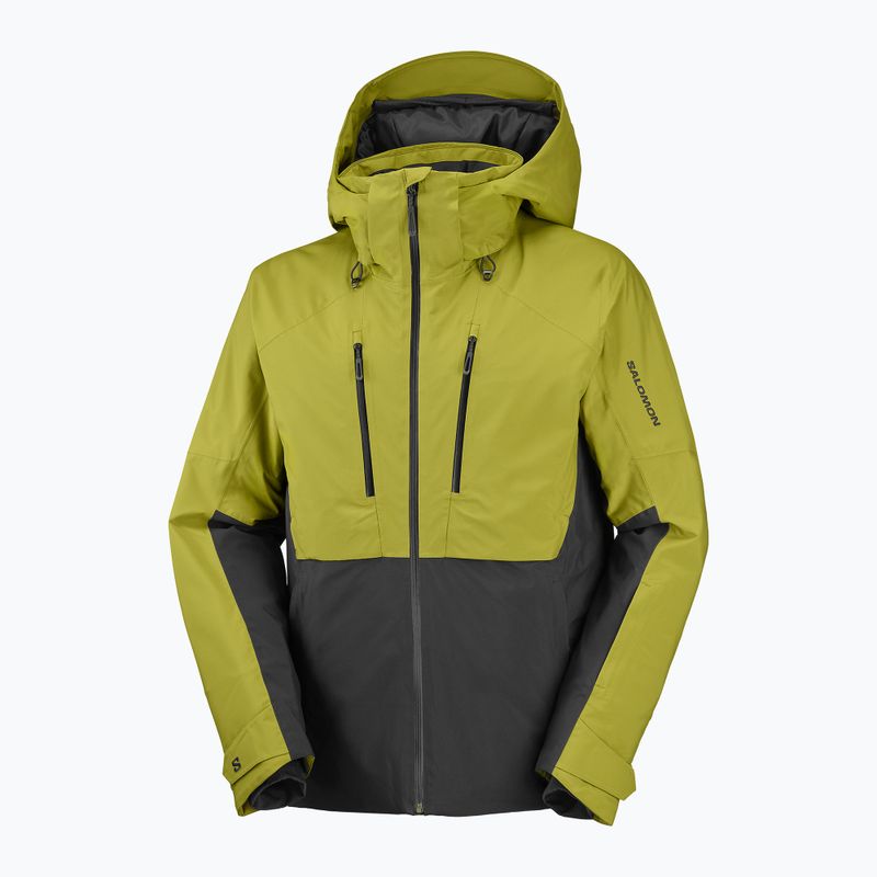 Geacă de schi pentru bărbați Salomon Brilliant 2.0 cardamon seed/deep black 7