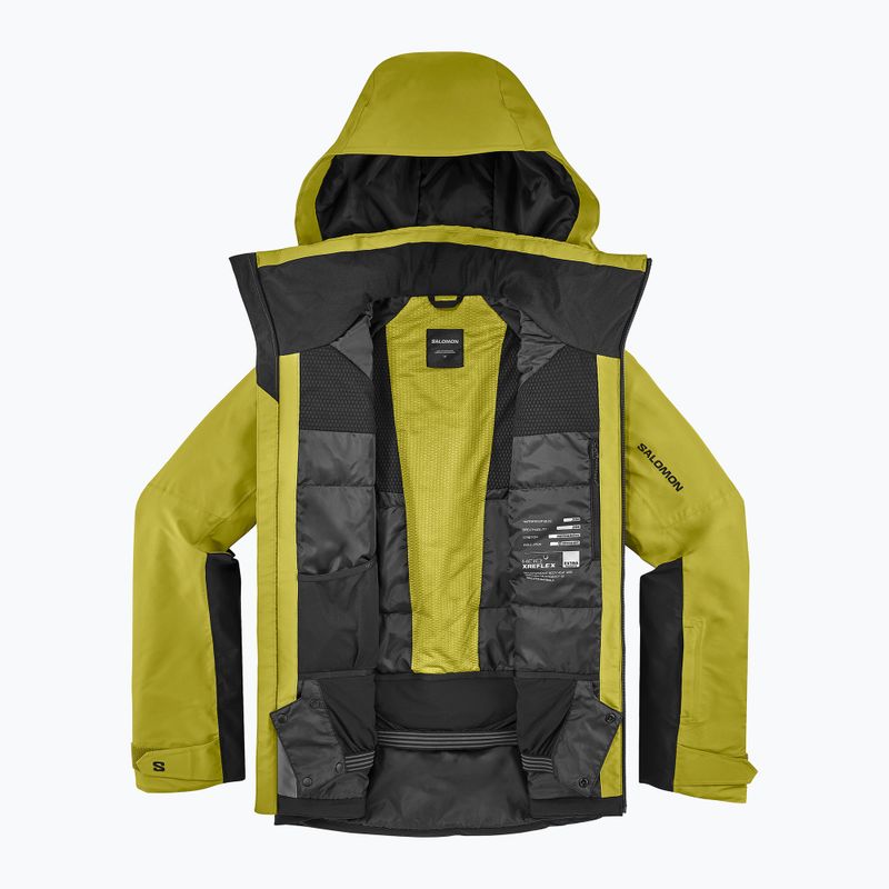 Geacă de schi pentru bărbați Salomon Brilliant 2.0 cardamon seed/deep black 8