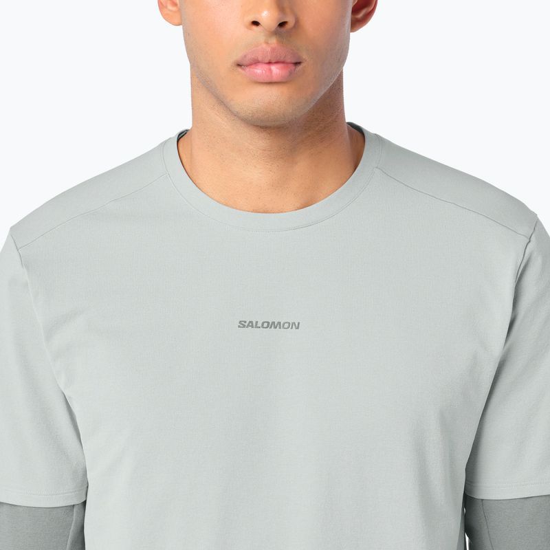 Tricou pentru bărbați Salomon Trackline wrought iron 3