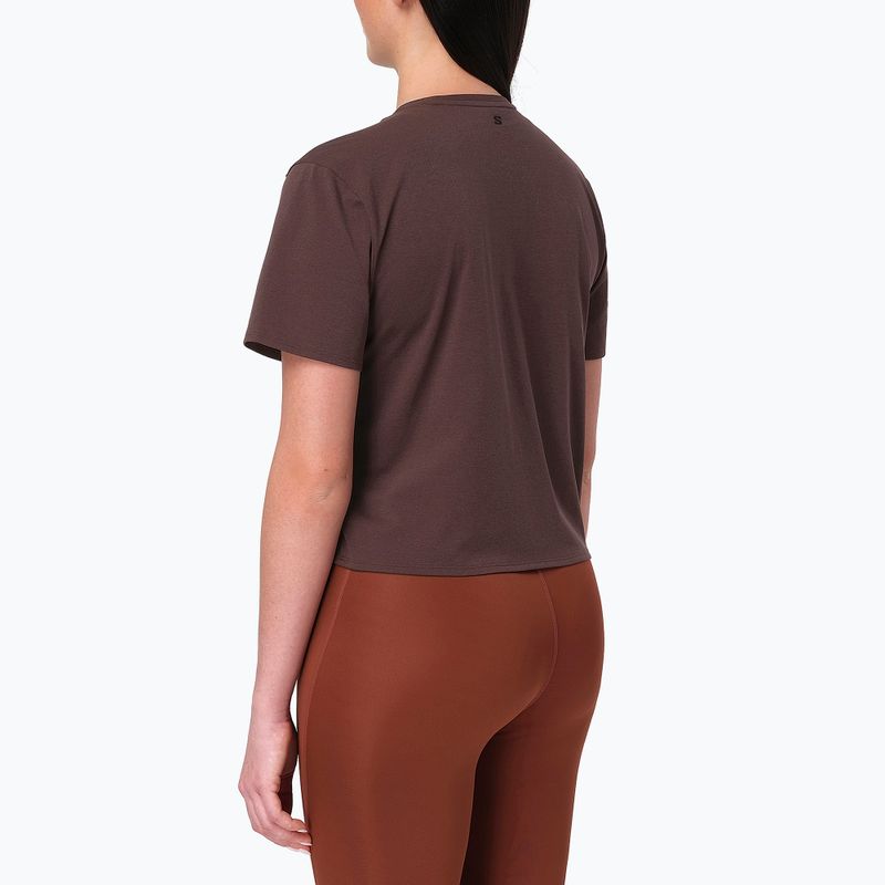 Tricou pentru femei Salomon Trackline coffee bean 2