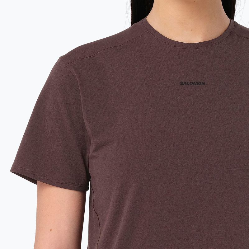 Tricou pentru femei Salomon Trackline coffee bean 3