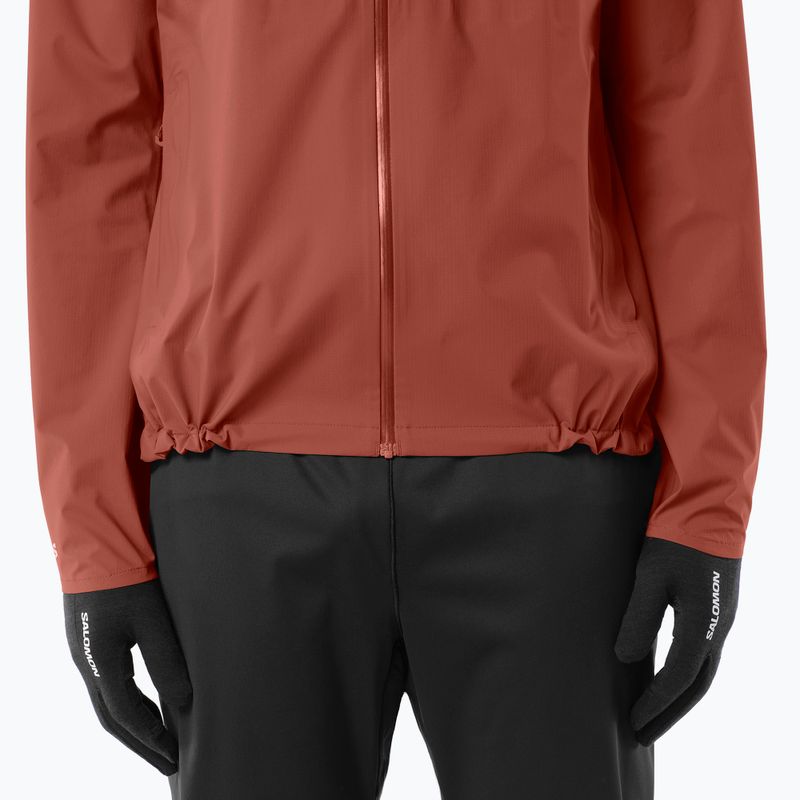 Geacă de alergare pentru bărbați Salomon Bonatti Waterproof burnt umber 4