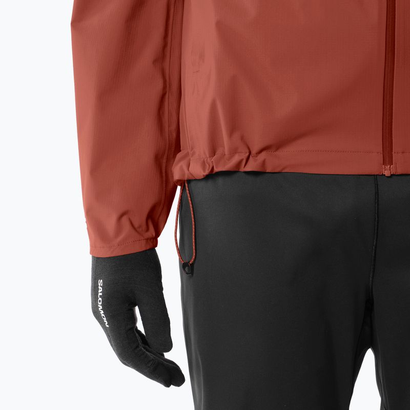 Geacă de alergare pentru bărbați Salomon Bonatti Waterproof burnt umber 7