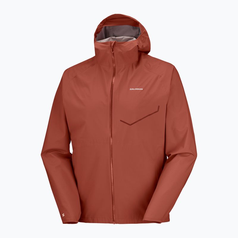 Geacă de alergare pentru bărbați Salomon Bonatti Waterproof burnt umber 8