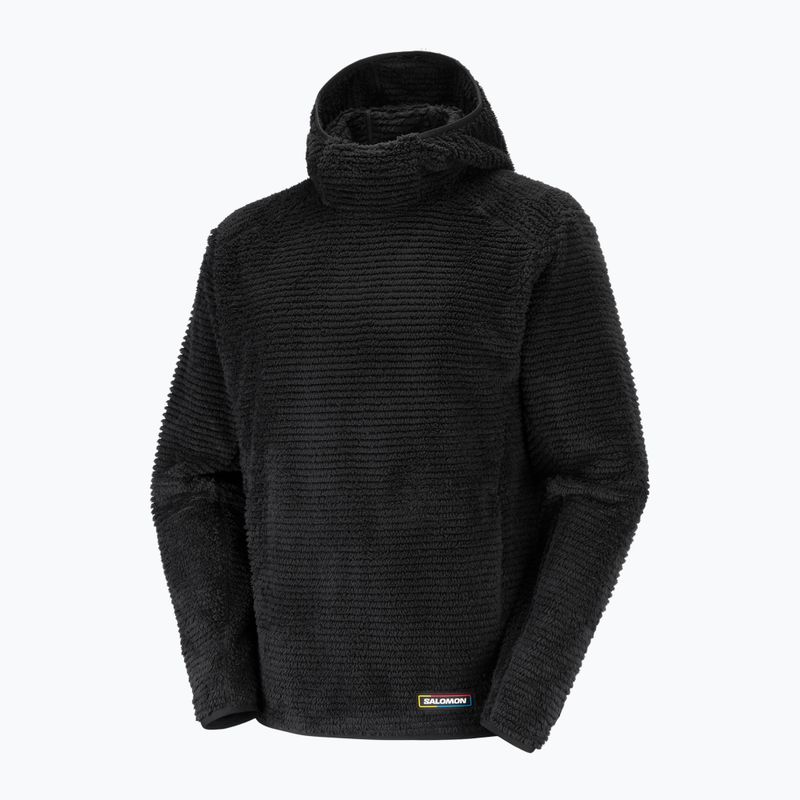Bluză fleece pentru bărbați Salomon Thernova Fleece Hoodie deep black 6