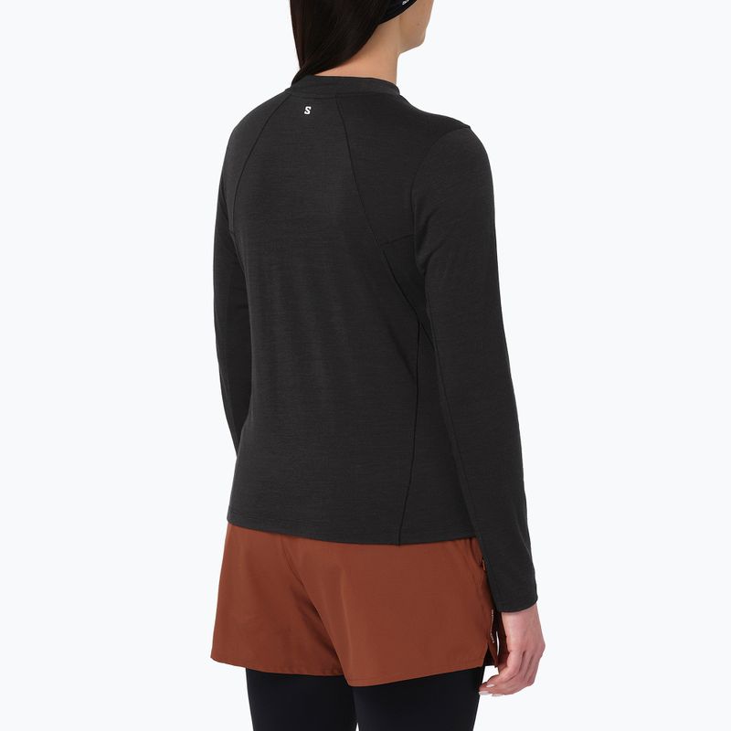 Longsleeve de alergare pentru femei Salomon Sense Merino Tee LS deep black 2