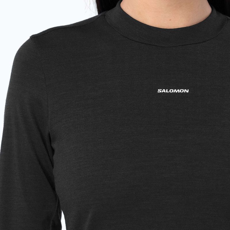 Longsleeve de alergare pentru femei Salomon Sense Merino Tee LS deep black 3