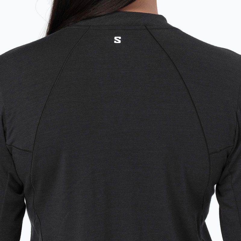 Longsleeve de alergare pentru femei Salomon Sense Merino Tee LS deep black 4