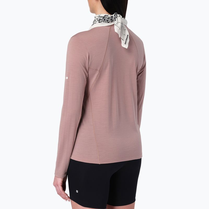 Longsleeve de alergare pentru femei Salomon Sense Merino Tee LS antler 2