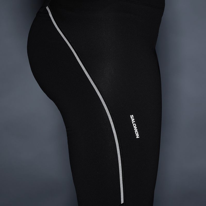 Colanți de alergare pentru femei Salomon Sense Softshell Tights deep black 6