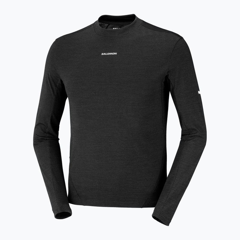 Longsleeve de alergare pentru bărbați Salomon Sense Merino Tee LS deep black 7