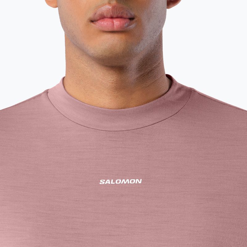 Longsleeve de alergare pentru bărbați Salomon Sense Merino Tee LS antler 4