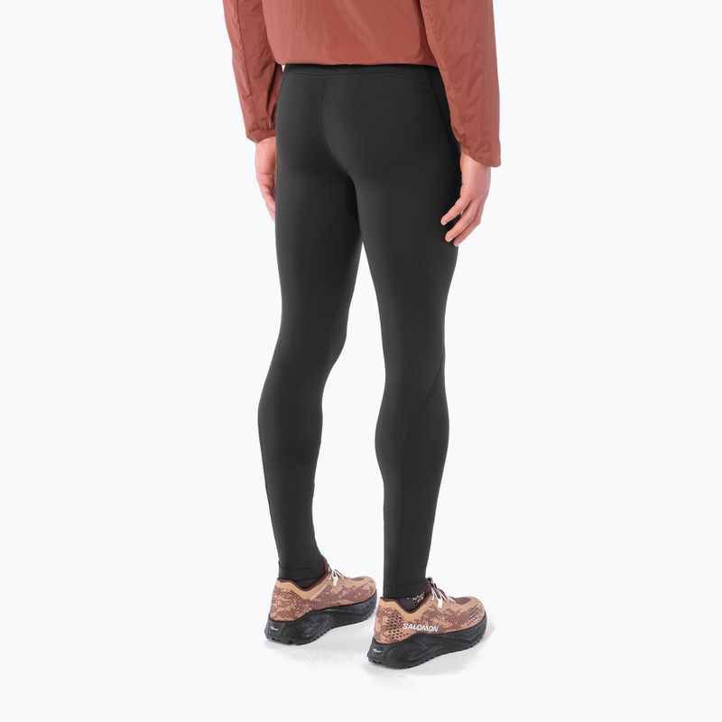 Colanți de alergare pentru bărbați Salomon Shakeout Core Warm Tights deep black 3