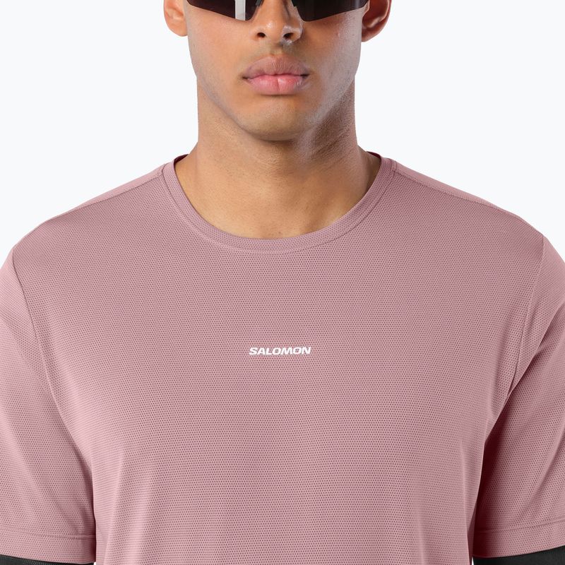 Tricou de alergare pentru bărbați Salomon Shakeout Core SS Tee antler 3