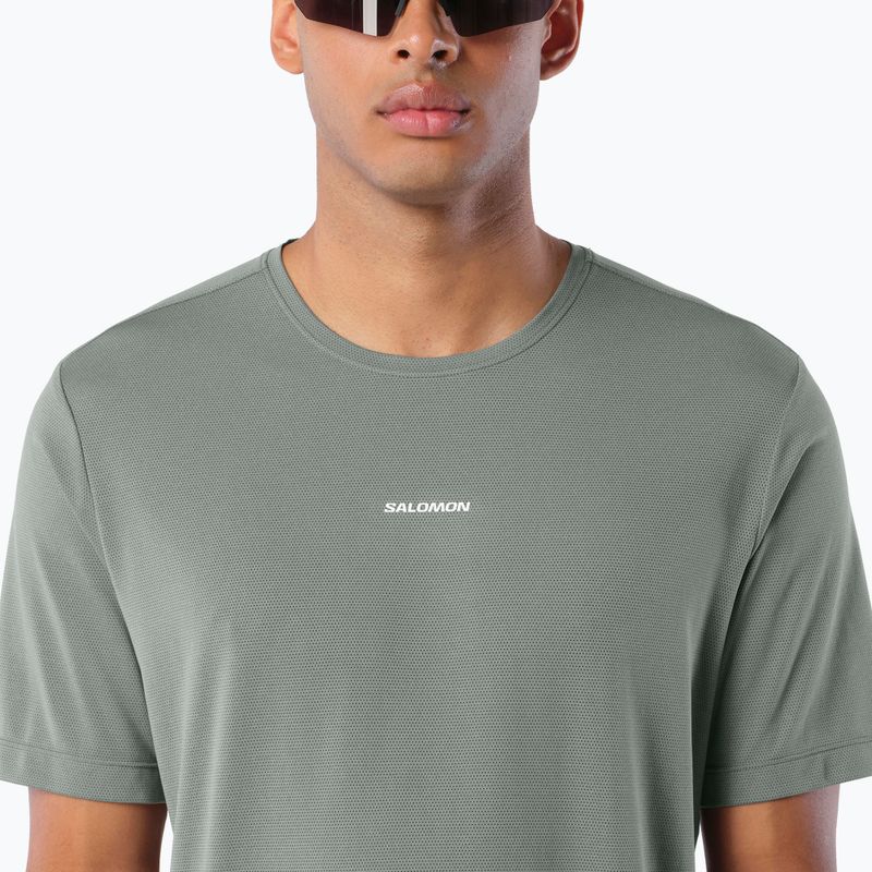 Tricou de alergare pentru bărbați Salomon Shakeout Core SS Tee castor gray 3