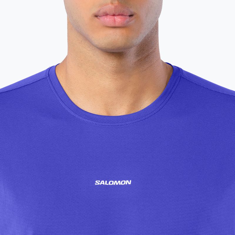 Tricou de alergare pentru bărbați Salomon Shakeout Core SS Tee clematis blue 3