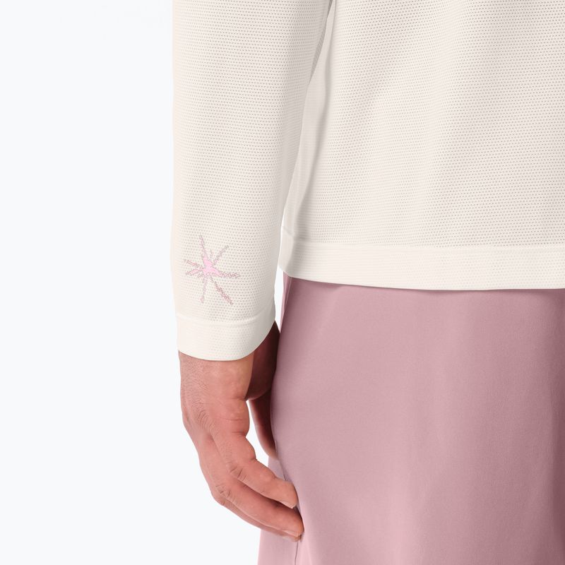 Longsleeve de alergare pentru bărbați Salomon Shakeout Core Tee GFX LS whisper white/pink frosting 4