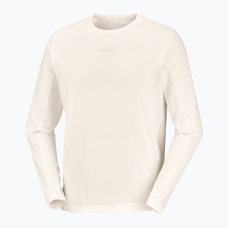 Longsleeve de alergare pentru bărbați Salomon Shakeout Core Tee GFX LS whisper white/pink frosting 5