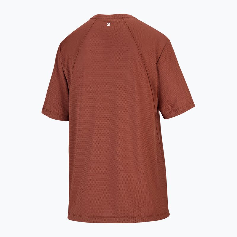 Tricou de alergare pentru femei Salomon Shakeout Core SS Tee burnt umber 5