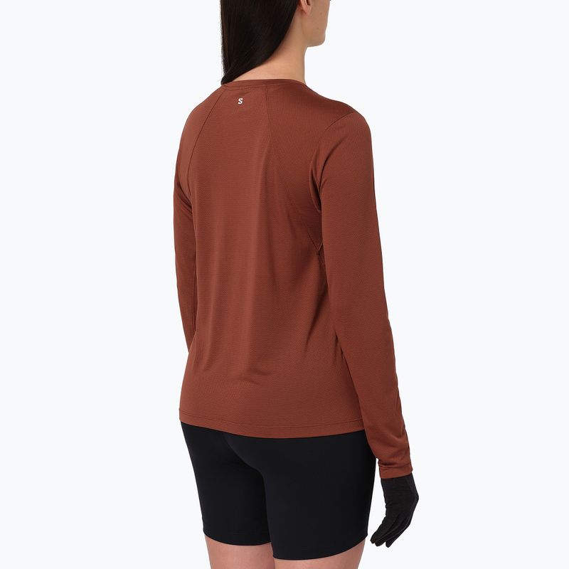 Longsleeve de alergare pentru femei Salomon Shakeout Core LS Tee burnt umber 2