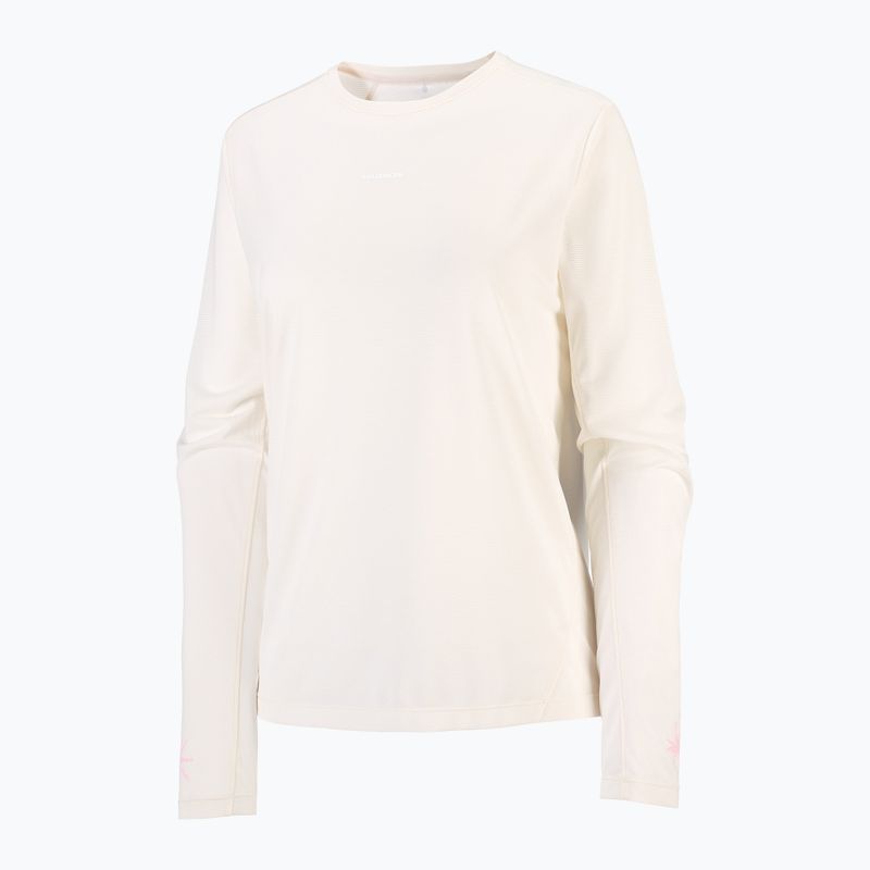 Longsleeve de alergare pentru femei Salomon Shakeout Core Tee GFX LS whisper white/pink frosting 5