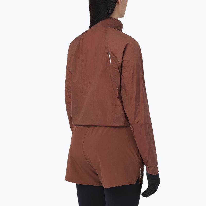 Geacă de alergare pentru femei Salomon Shakeout Fly burnt umber 2