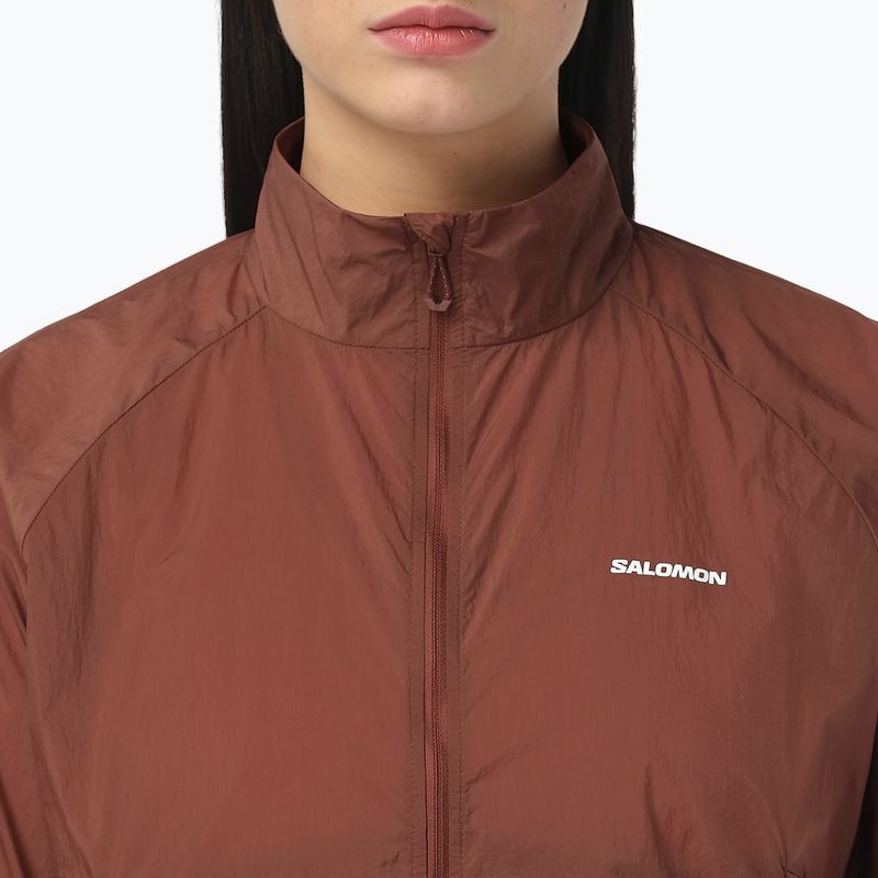 Geacă de alergare pentru femei Salomon Shakeout Fly burnt umber 3