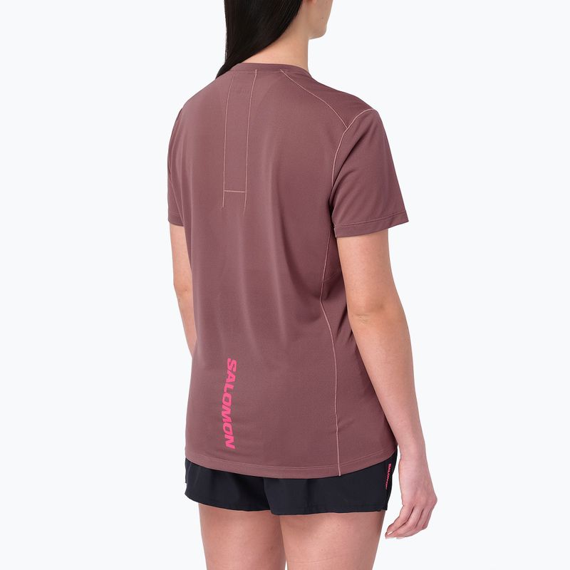 Tricou de alergare pentru femei Salomon Courtney Tee SS rose taupe 2