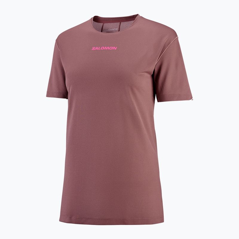 Tricou de alergare pentru femei Salomon Courtney Tee SS rose taupe 3