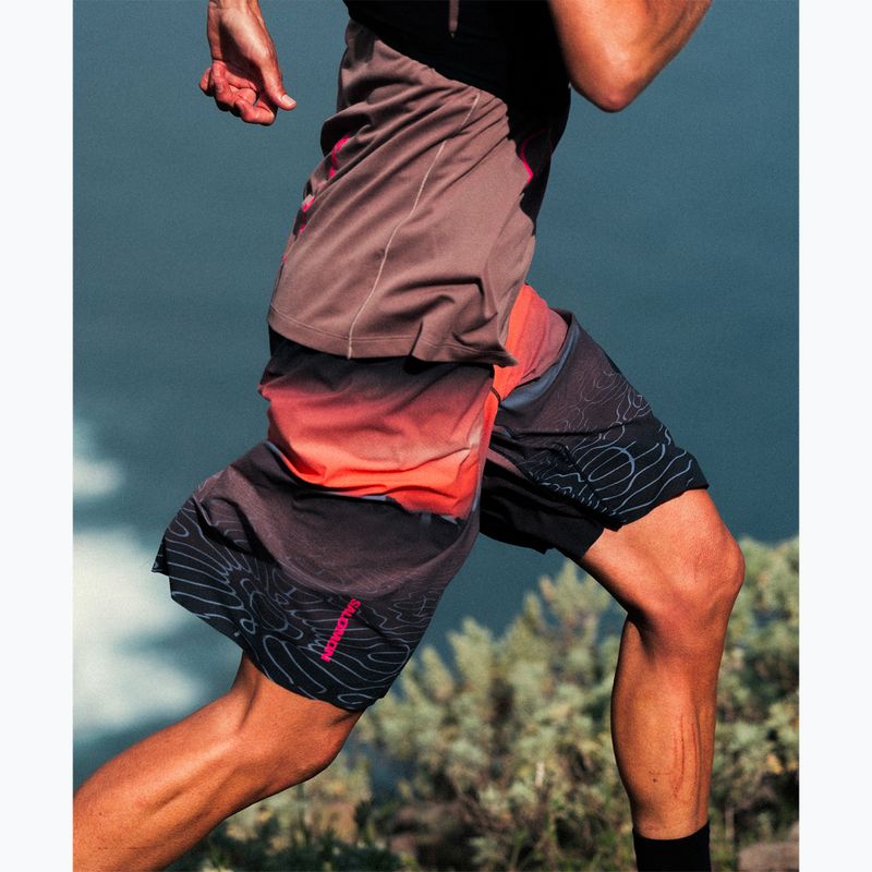 Pantaloni scurți de alergare pentru femei Salomon Shortney 10" Shorts rose taupe 7