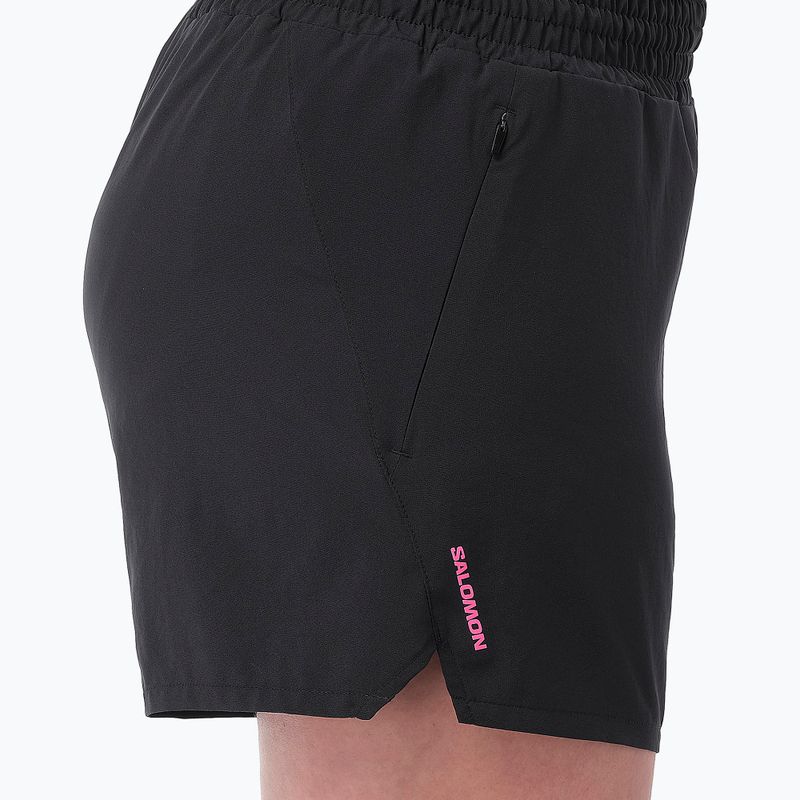 Pantaloni scurți de alergare pentru femei Salomon SHKout Courtney 4" deep black 5