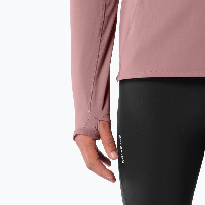 Bluză de alergare pentru bărbați Salomon Sense Aero Hybrid Half Zip Hooded antler 6