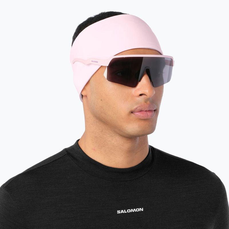 Bentiță Salomon Run Tech Headband icy pink 2