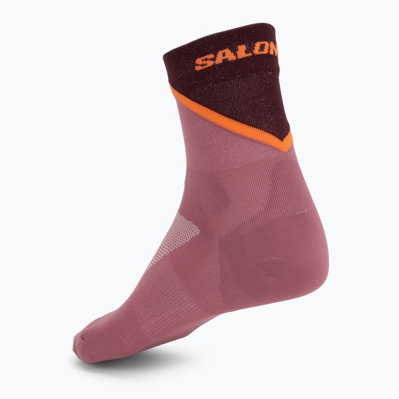 Șosete Salomon Pulse Ankle dusky orchid/huckleberry/dragon fire 2