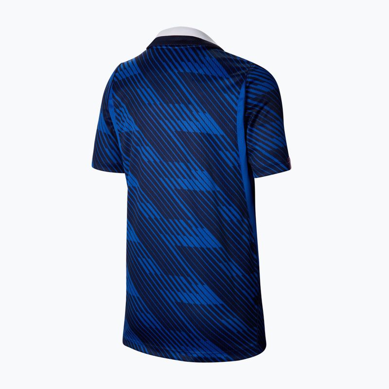 Tricou de fotbal pentru copii Nike FFF 2026 Stadium Home game royal/metallic copper 2