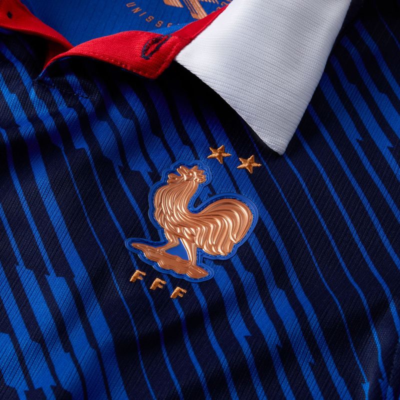 Tricou de fotbal pentru copii Nike FFF 2026 Stadium Home game royal/metallic copper 3