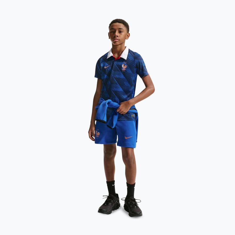 Tricou de fotbal pentru copii Nike FFF 2026 Stadium Home game royal/metallic copper 5